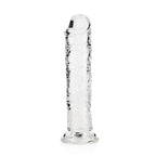 Dildo Straight Realistic Crystal Clear 7 /18 Cm Transparente Realrock