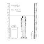 Dildo Straight Realistic Crystal Clear 7 /18 Cm Transparente Realrock