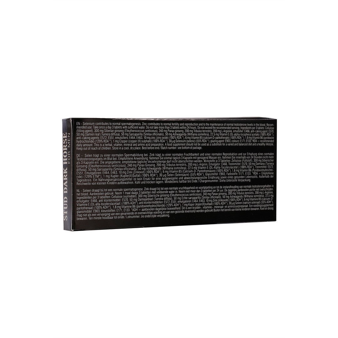 Comprimidos Estimulantes Stud Dark Horse - 10 Comprimidos Pharmquest