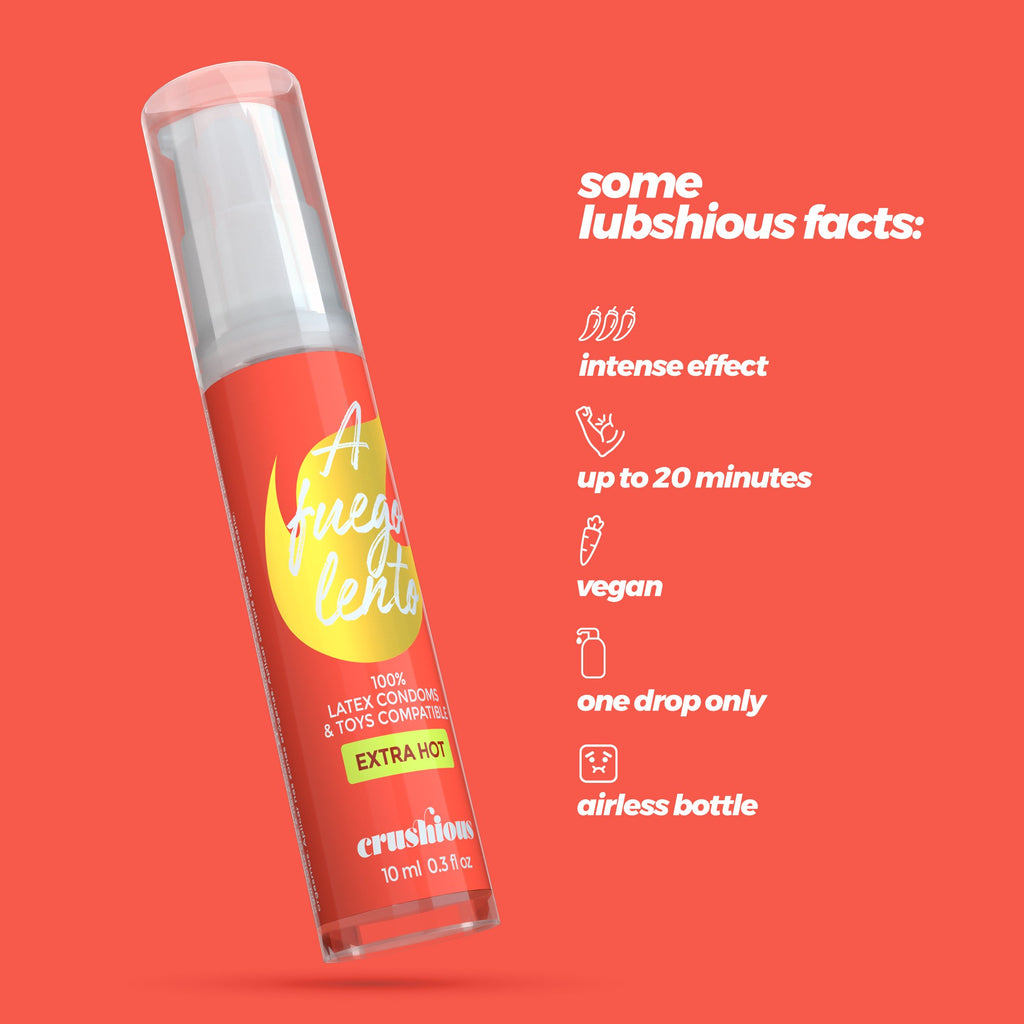 Gel Lubrificante A Fuego Lento De Efeito Calor Crushious 10Ml