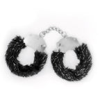 Spangle Algemas Metálicas Com Pelúcia Preta Crushious