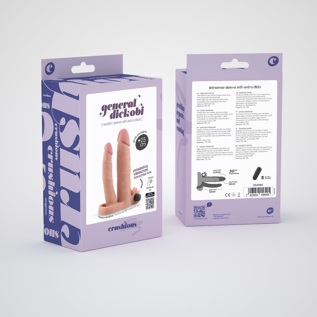 Manga Realista Para Pénis Com Dildo Extra General Dickobi Crushious