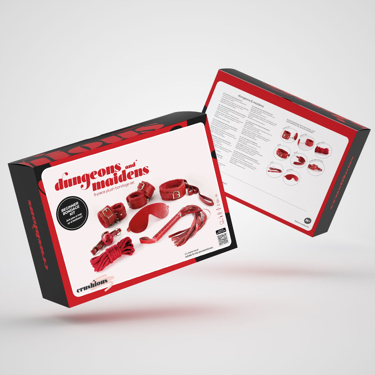 Kit Bdsm Dungeons & Maidens Vermelho Crushious