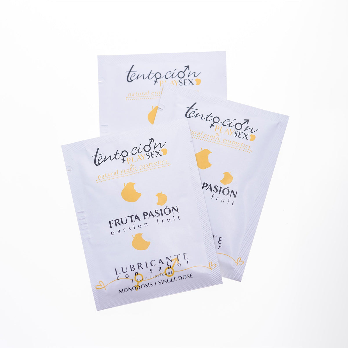 20 Monodoses De Lubrificante Com Sabor A Maracujá 5Ml Tentación Play Sex