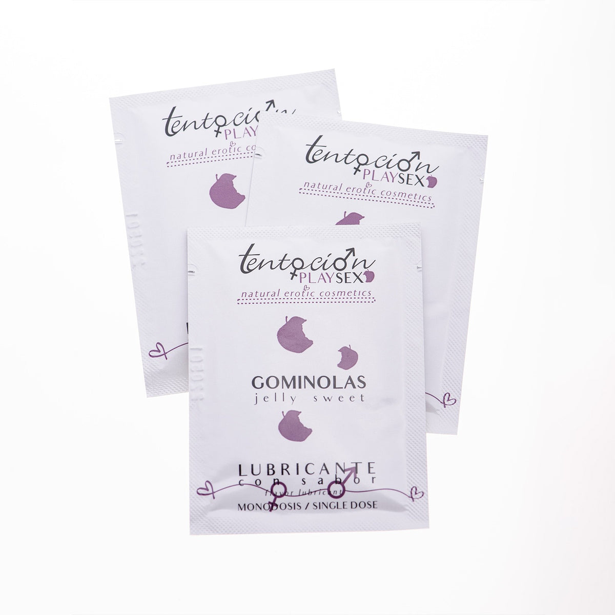 20 Monodoses De Lubrificante Com Sabor A Gomas 5Ml Tentación Play Sex