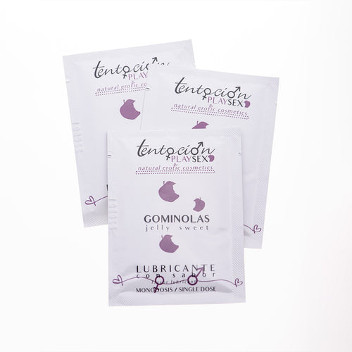 20 Monodoses De Lubrificante Com Sabor A Gomas 5Ml Tentación Play Sex
