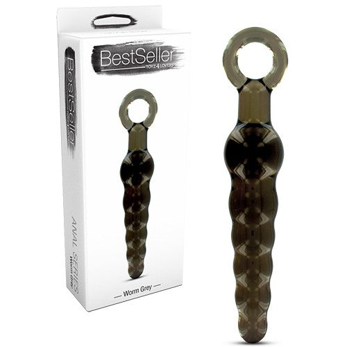 Dildo Anal Bestseller Worm Cinzento