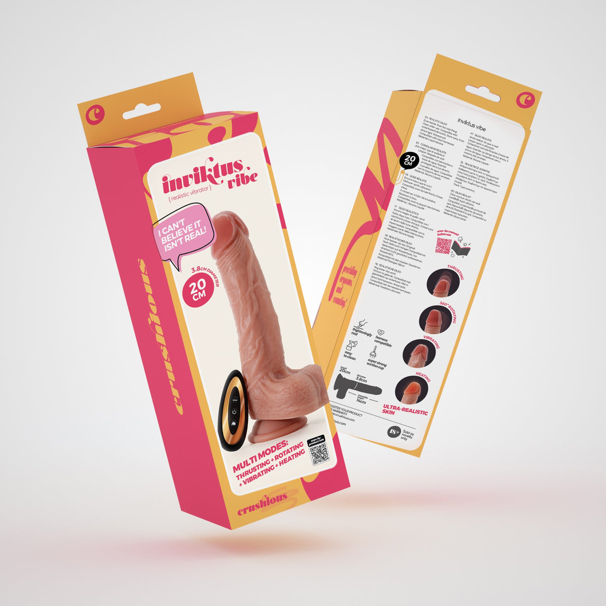 Vibrador De Silicone Líquido Inviktus Vibe 7,5 Crushious Pele