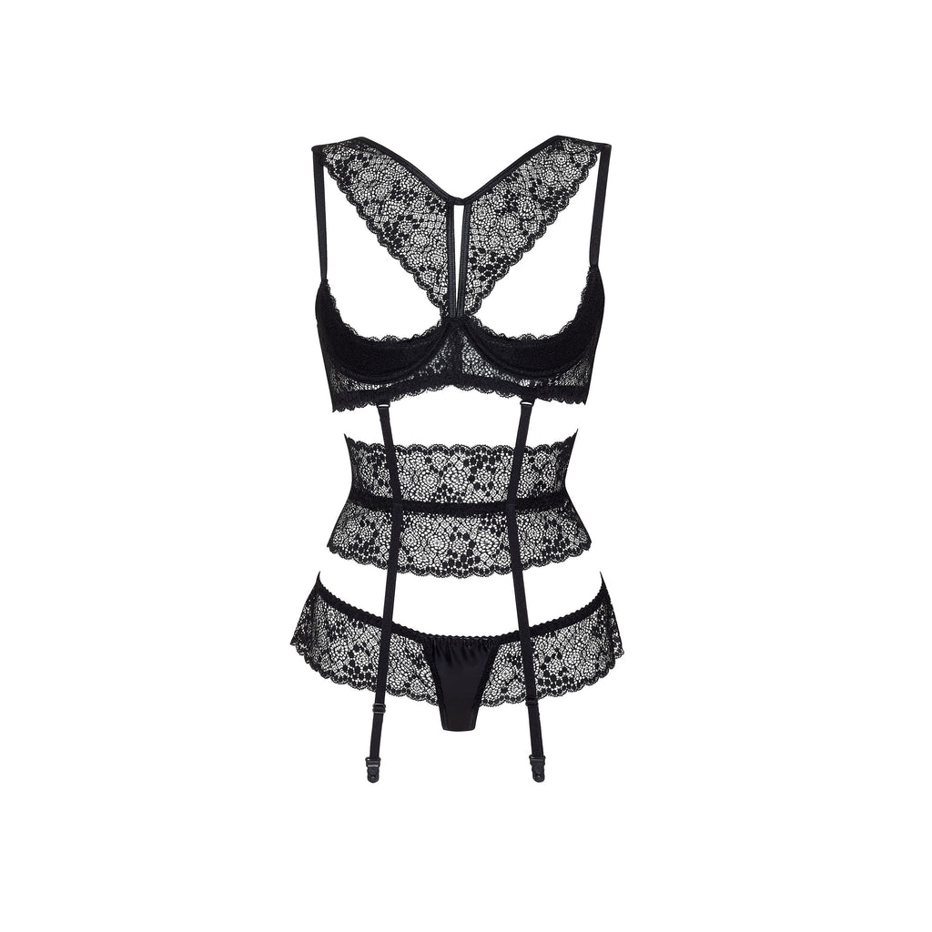 Conjunto De 3 Peças Lillie Preto Beauty Night Fashion