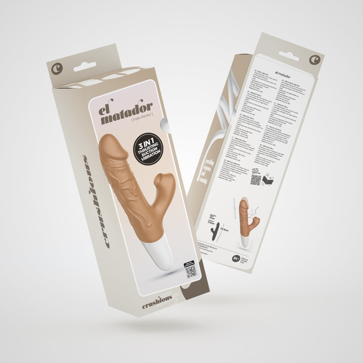 Vibrador Realista Com Vai-Vem El Matador Crushious