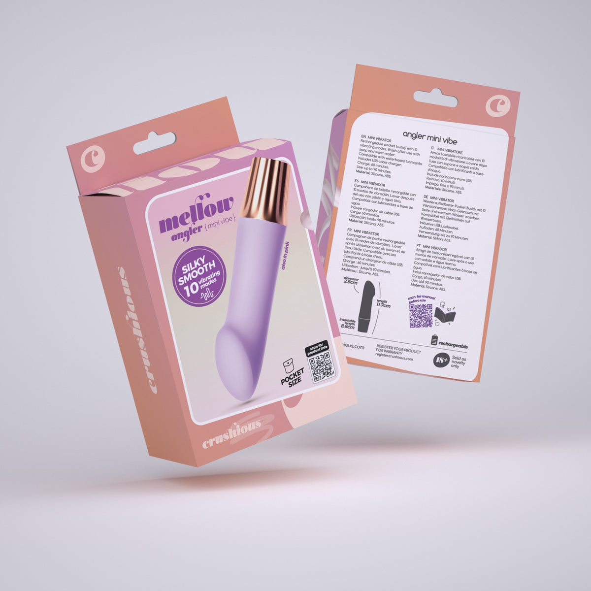 Mini Vibrador Mellow Angler Lavanda Crushious