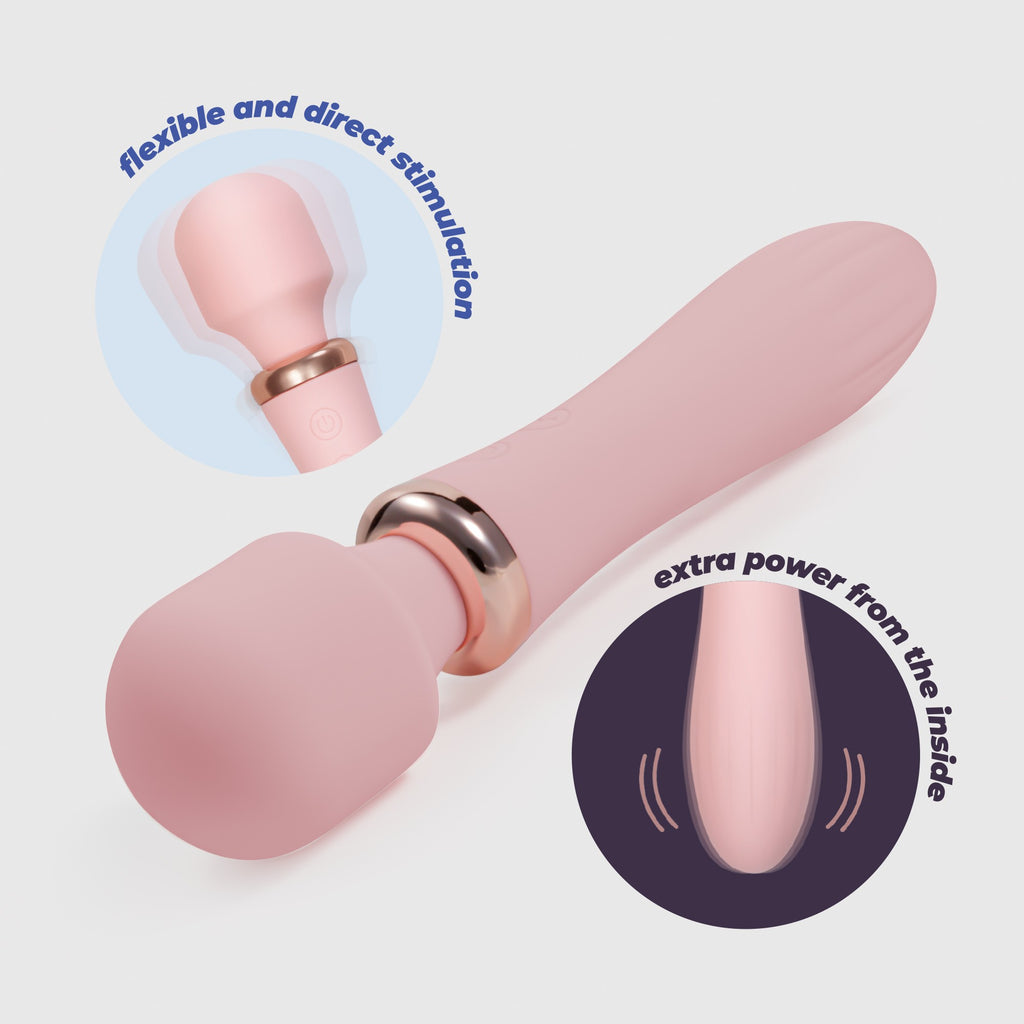 Varinha Massajadora Dual Jinx Vinho Rosé Crushious