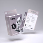 Plug Anal Joia Bijou Preto Médio Crushious Com Bolsa Aveludada Grátis