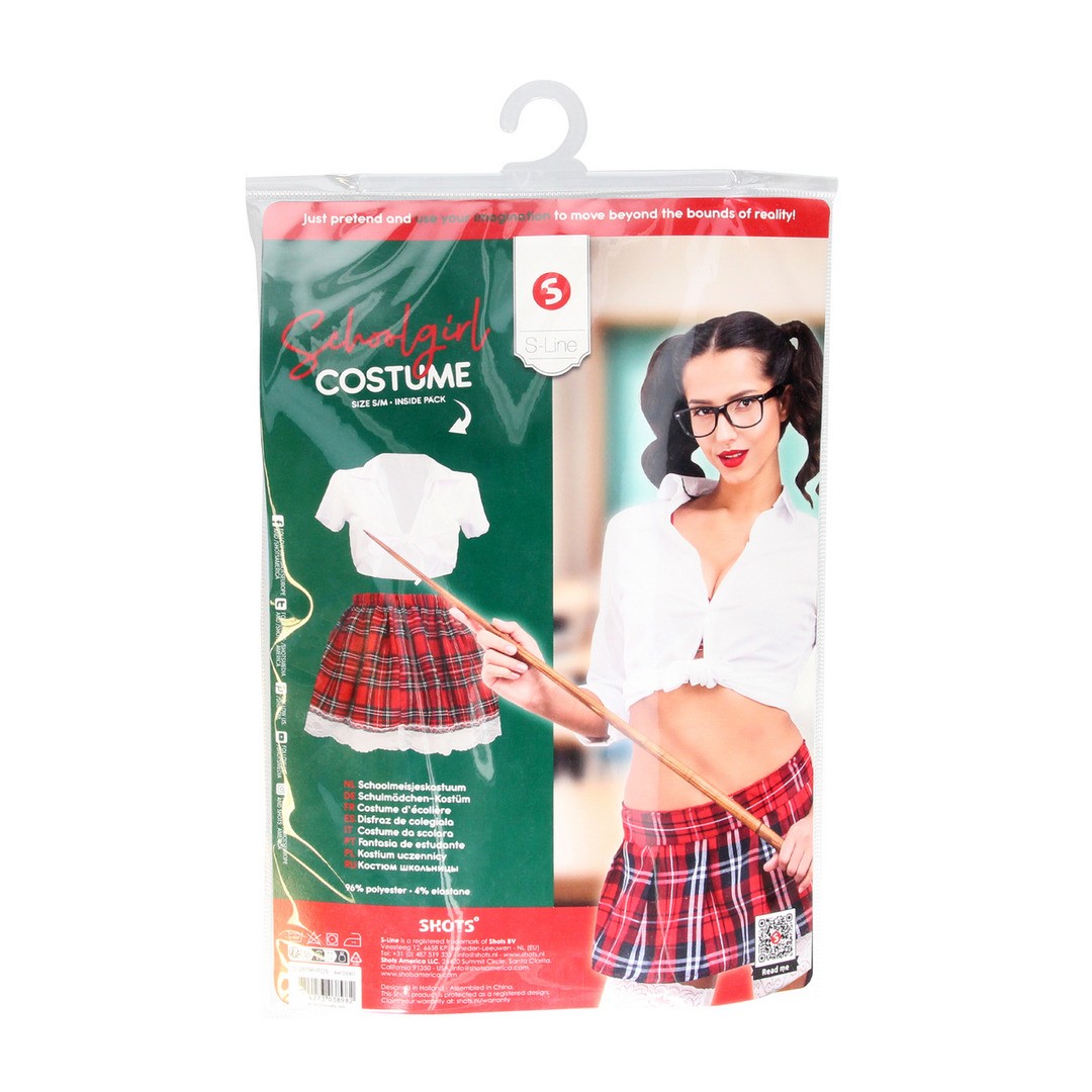 Fantasia De Estudante Branco S-Line