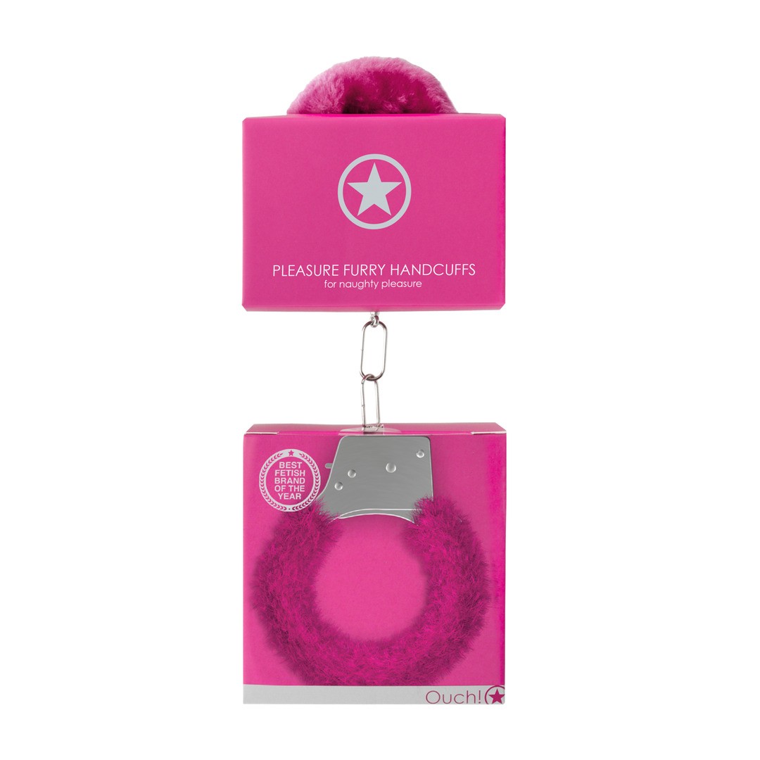 Algemas Com Peluche Pleasure Furry Handcuffs Rosa