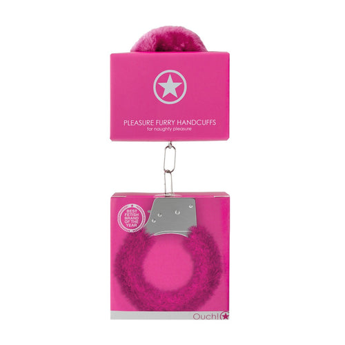 Algemas Com Peluche Pleasure Furry Handcuffs Rosa