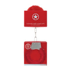 Algemas Com Peluche Pleasure Furry Handcuffs Vermelhas