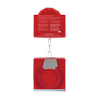 Algemas Com Peluche Pleasure Furry Handcuffs Vermelhas