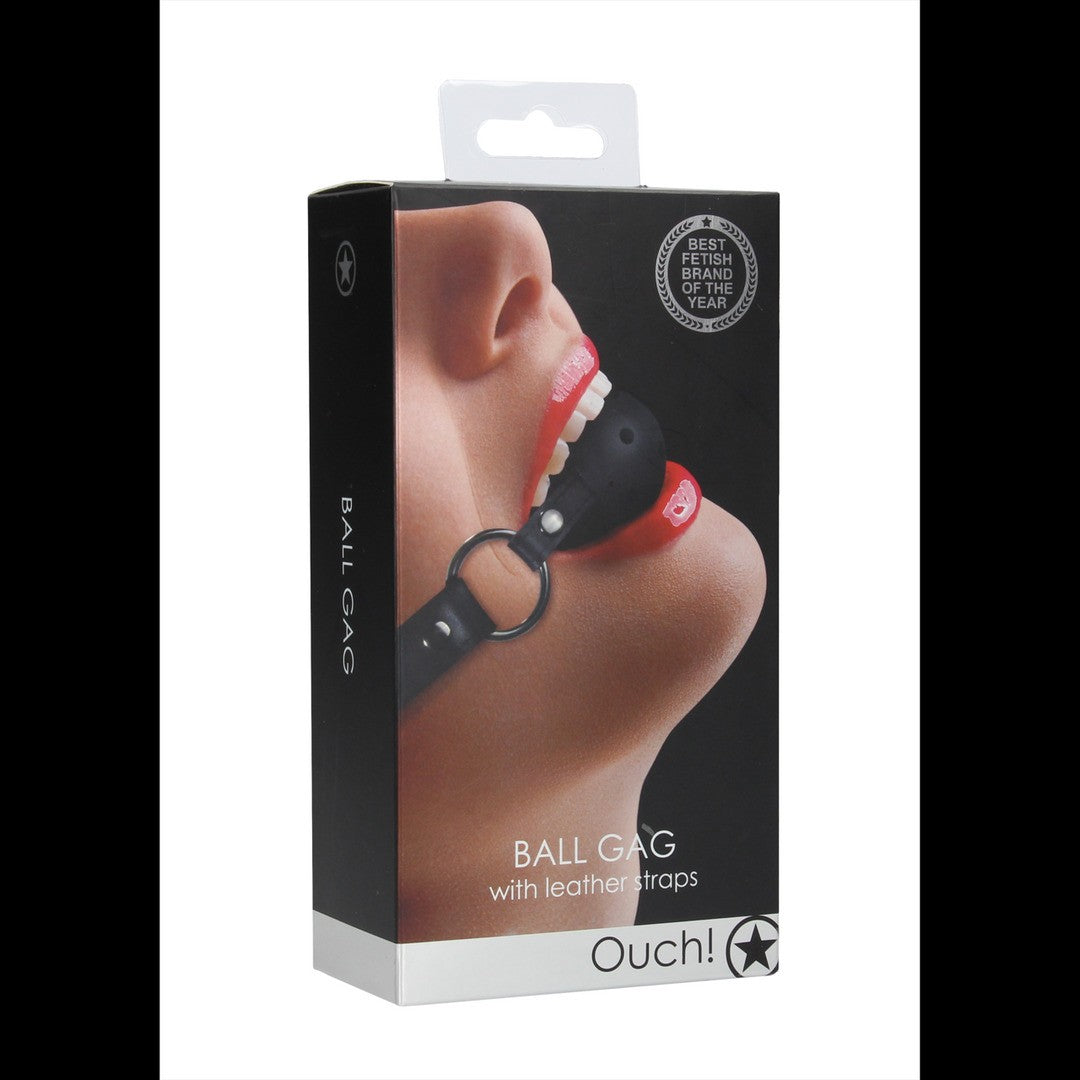 Mordaça Ouch! Ball Gag Preta