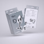 Plug Anal Joia Bijou Transparente Grande Crushious Com Bolsa Aveludada Grátis