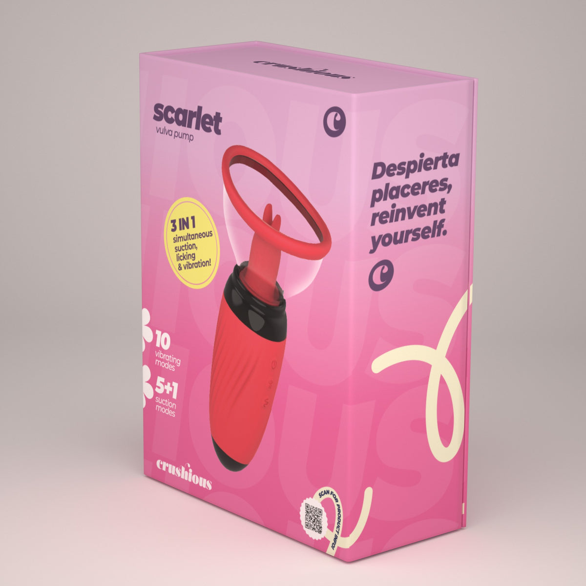 Scarlet Bomba Vulvar Estimuladora Recarregável Crushious