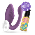 Vibrador Recarregável Com Comando Pleasuriser E Oferta De Lubrificante À Base De Água Crushious