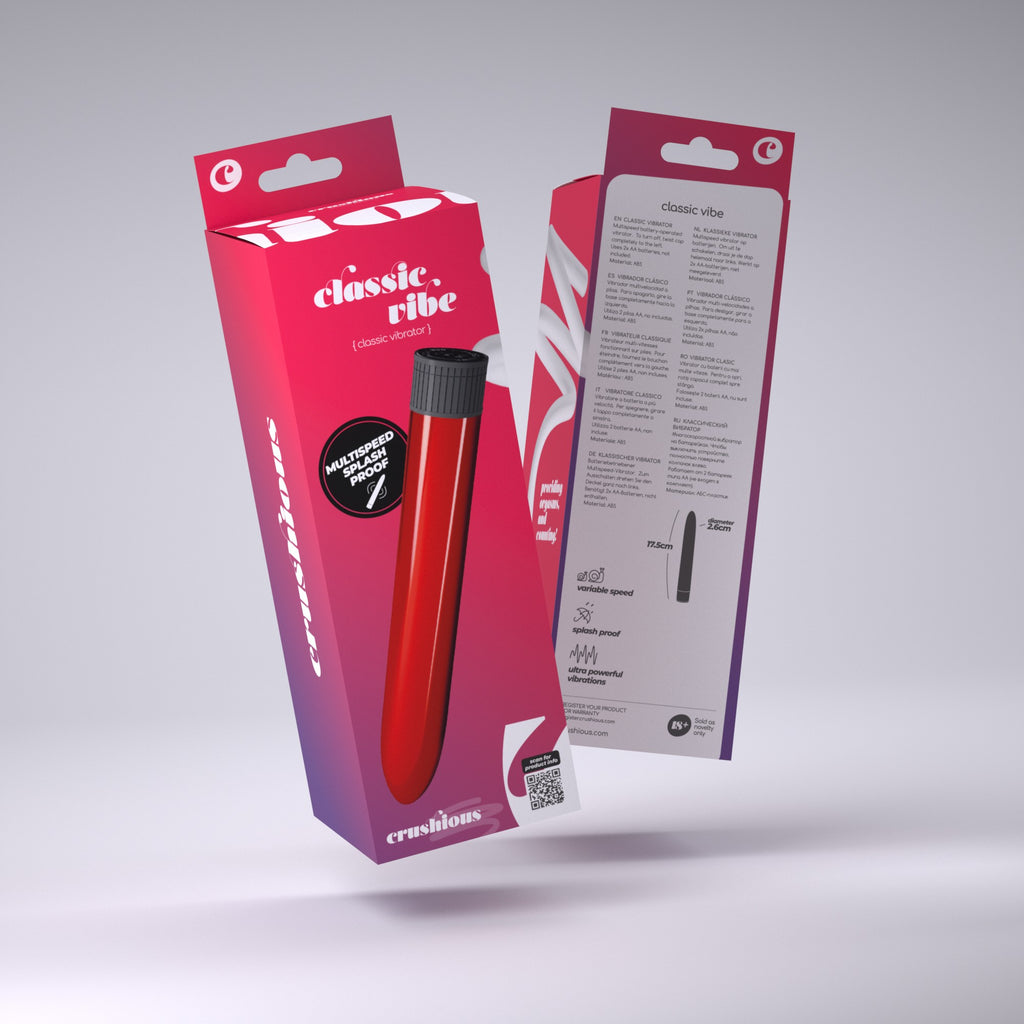 Vibrador Classic Vibe Crushious Vermelho
