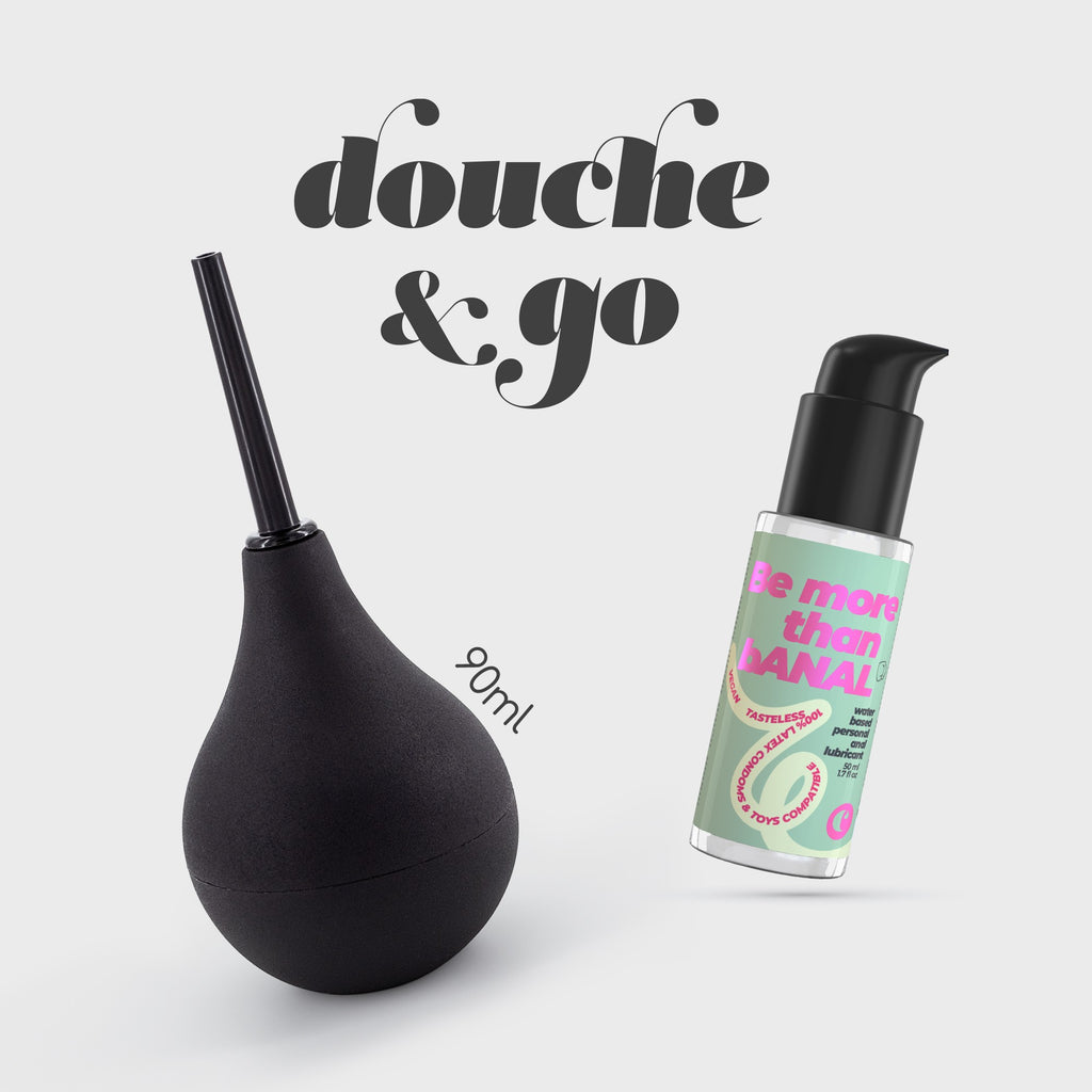 Douche & Go Duche Anal 90Ml Com Lubrificante Anal 50Ml Crushious