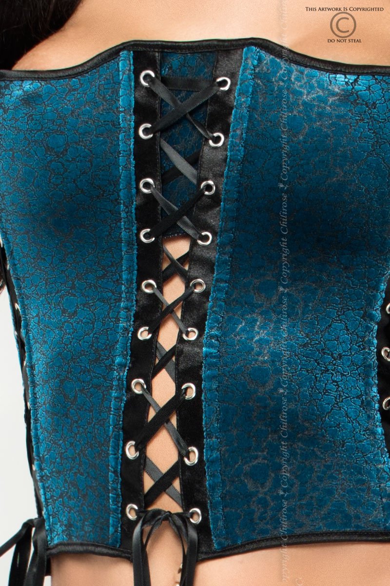 Corpete E Tanga Cr-3820 Azul