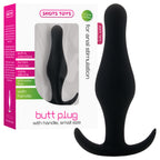 Plug Anal Butt Plug Com Pega Preto Pequeno