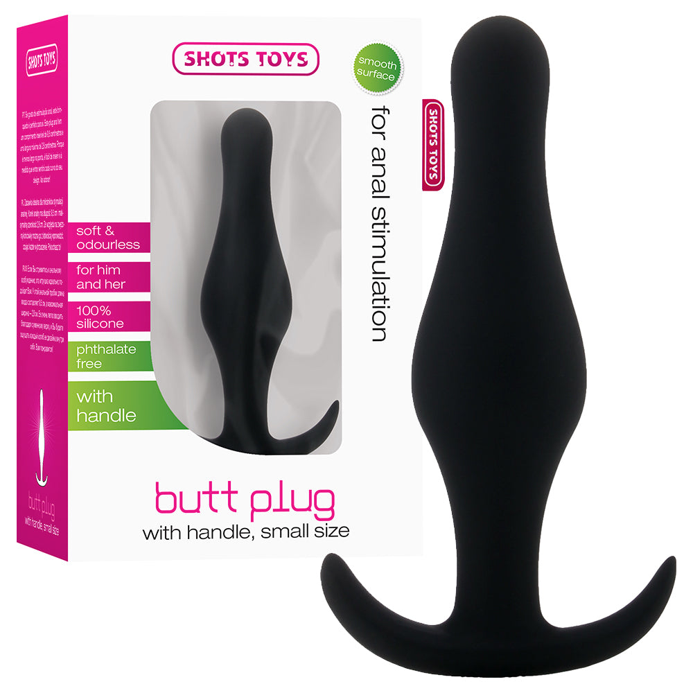 Plug Anal Butt Plug Com Pega Preto Pequeno