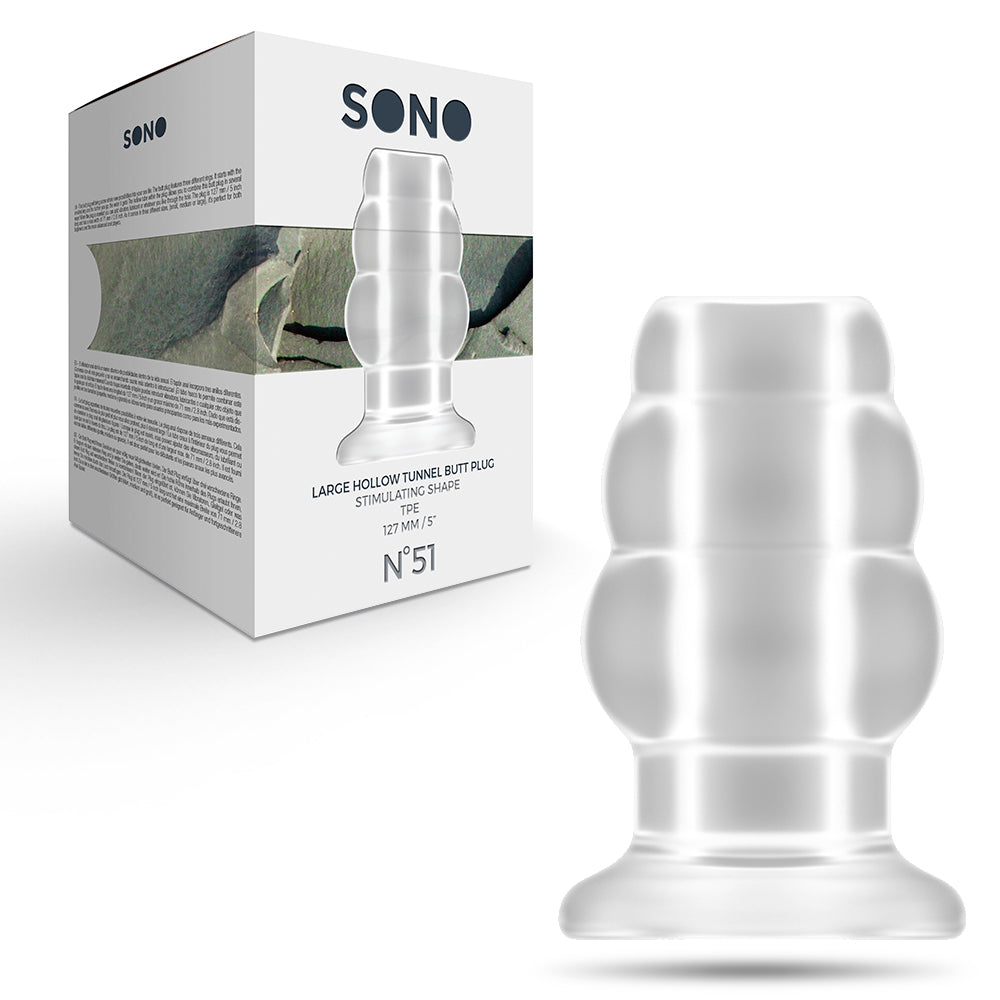 Plug Anal Large Hollow Tunnel Sono Nº51 Transparente