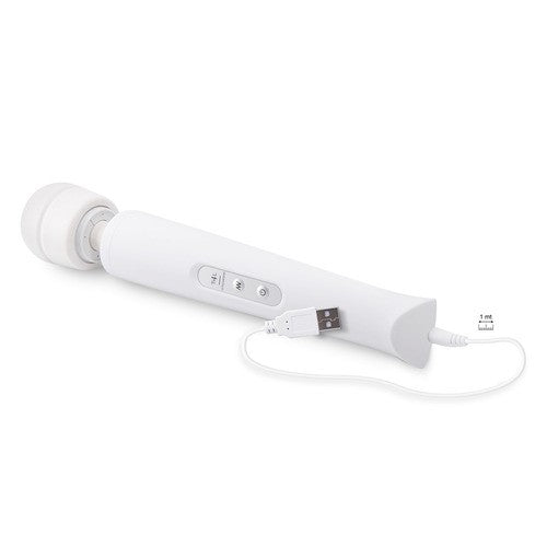 Massajador Com Carregador Usb Candy Pie Magic Wand Branco