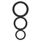 Conjunto De Anéis Para O Pénis Round Cock Rings Set Pretos