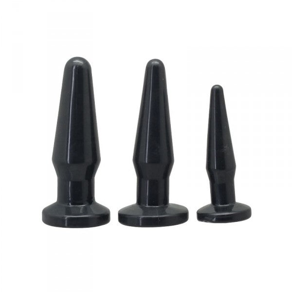 Conjunto De 3 Plugs Anais Timeless Anal Plugs Pretos