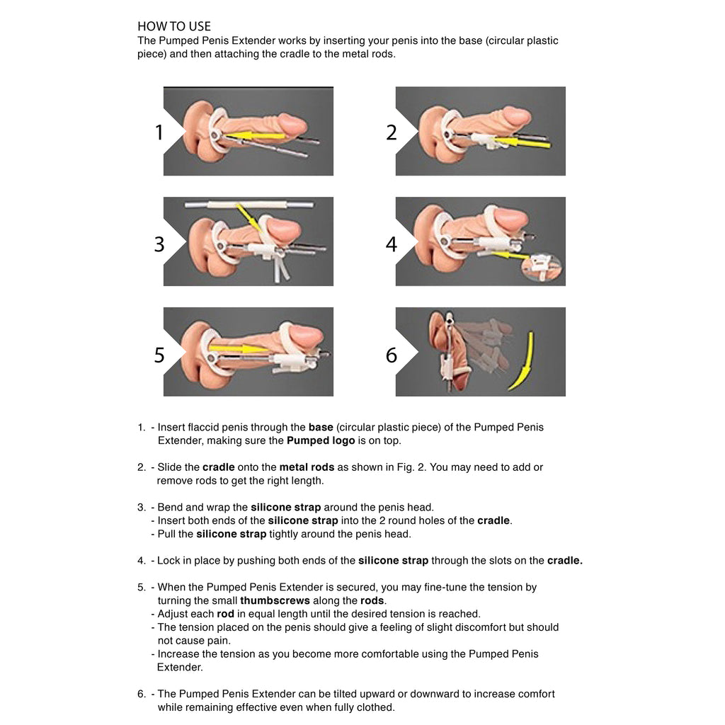 Extensor De Pénis Por Tração Penis Extender Pumped Branco