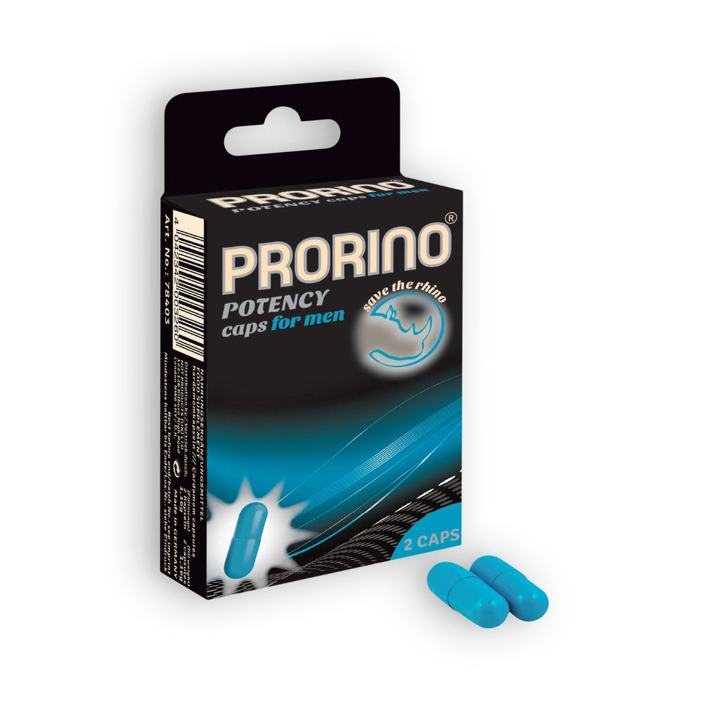 Cápsulas Estimulantes Prorino Potency Caps Para Homem 2 Cápsulas