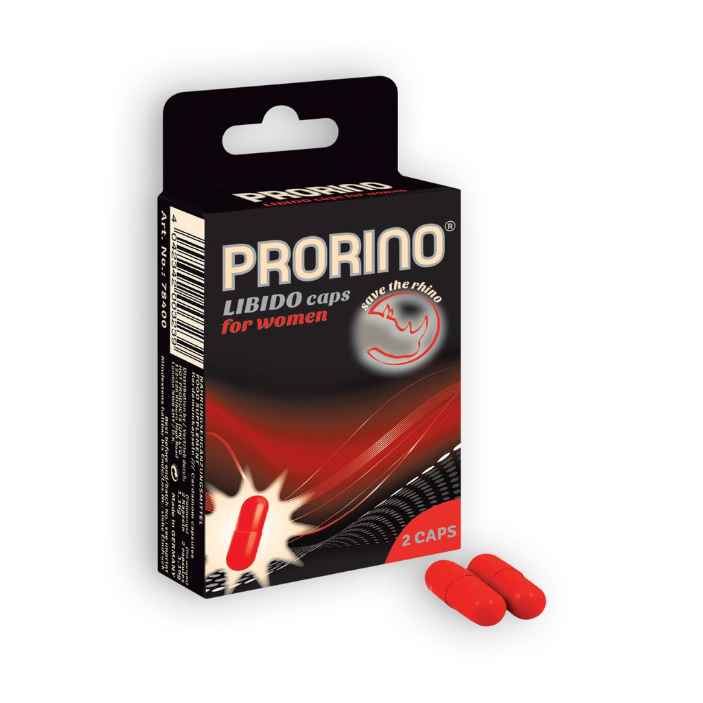 Cápsulas Estimulantes Prorino Libido Caps Para Mulher 2 Cápsulas