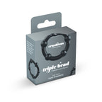 Set De Anéis Penianos Triple Bead Pretos Crushious