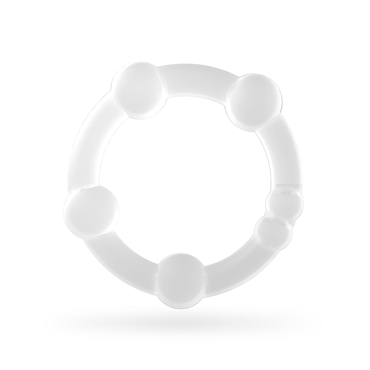 Set De Anéis Penianos Triple Bead Transparentes Crushious