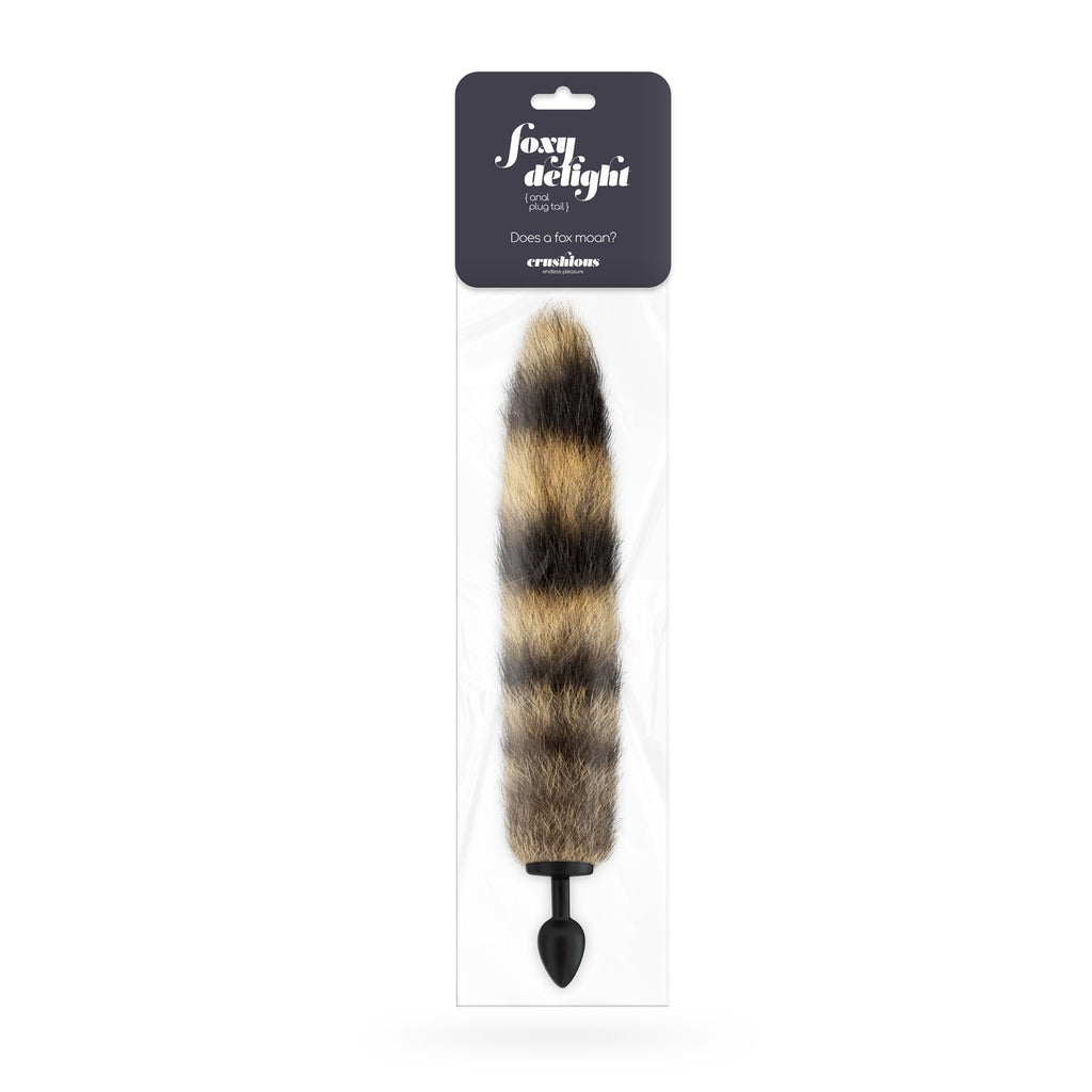 Plug Anal Com Cauda Foxy Delight Silicone Crushious