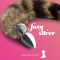 Plug Anal Com Cauda Foxy Silver Metal Crushious