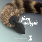 Plug Anal Com Cauda Foxy Delight Silicone Crushious