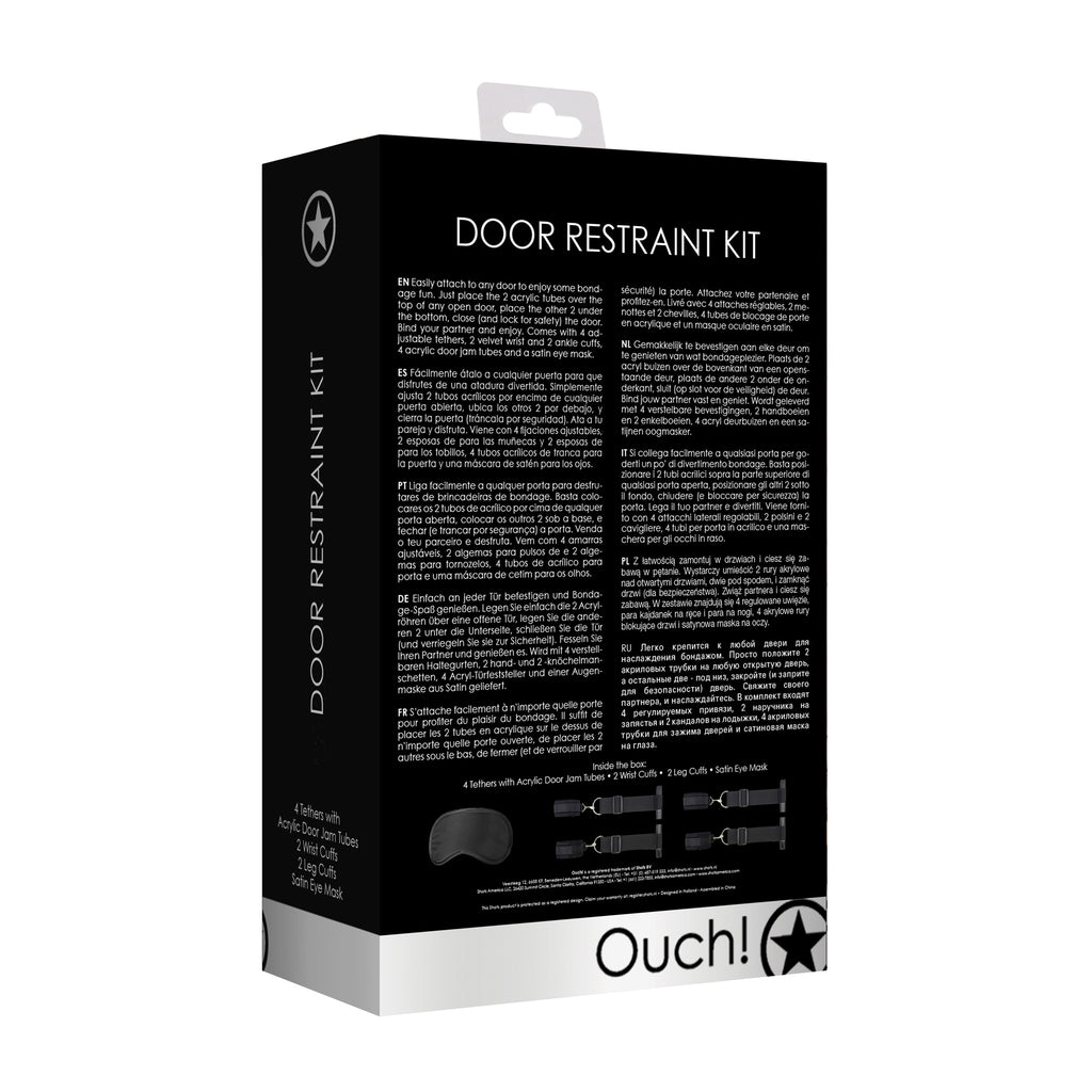 Kit De Restrição Para Porta Door Restraint Set Ouch! Preto