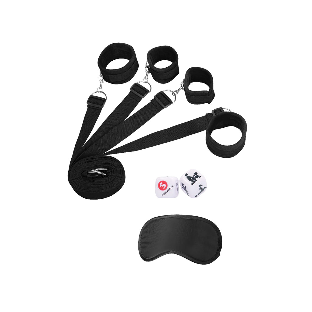 Kit De Restrição Under The Bed Binding Restraint Kit Ouch! Preto