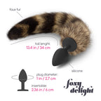 Plug Anal Com Cauda Foxy Delight Silicone Crushious