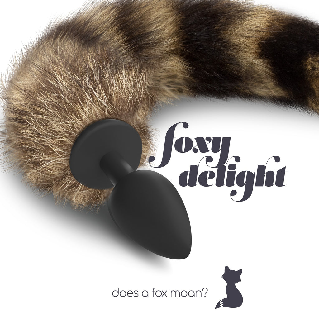 Plug Anal Com Cauda Foxy Delight Silicone Crushious