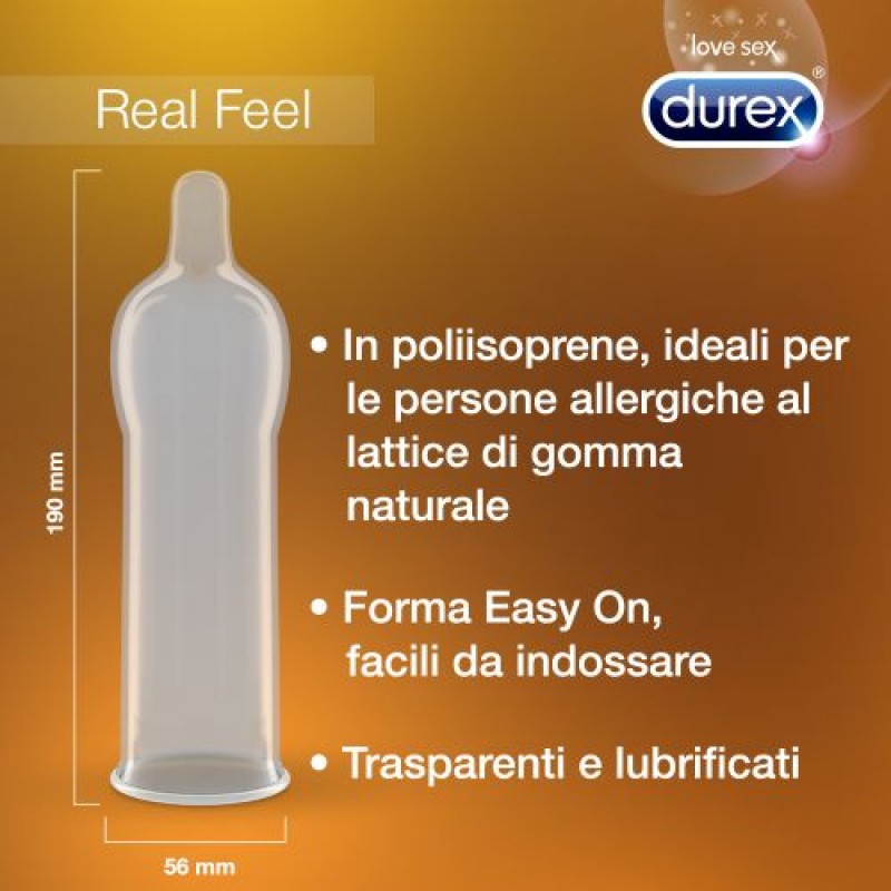 Preservativos Durex Real Feel 6 Unidades