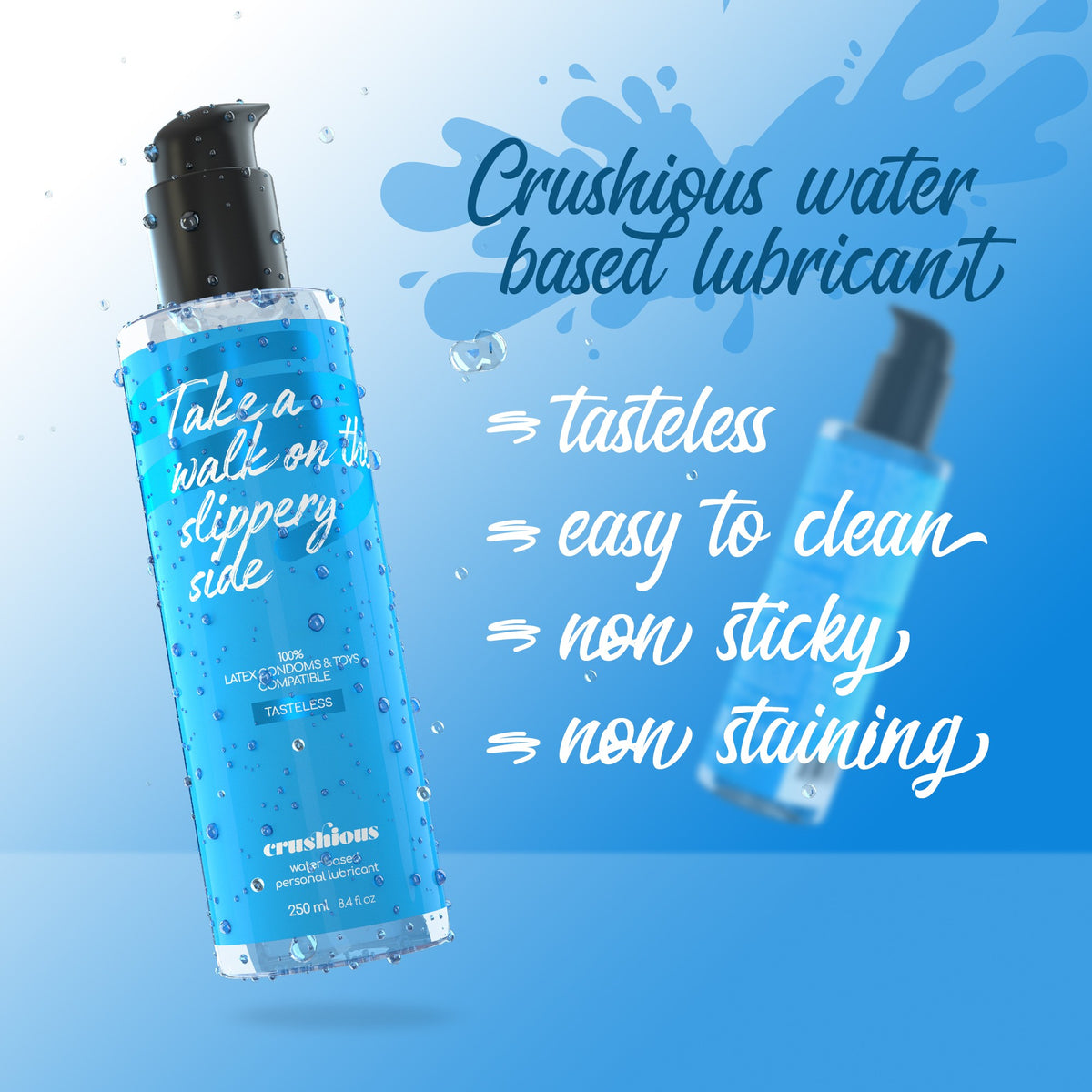 Lubrificante À Base De Água 250 Ml Crushious