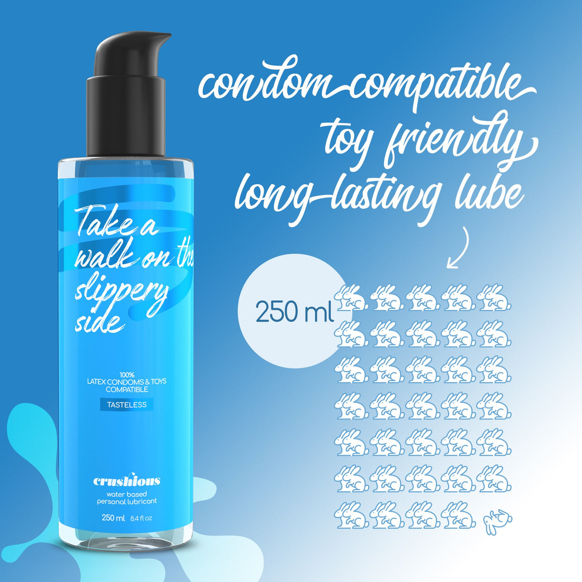 Lubrificante À Base De Água 250 Ml Crushious
